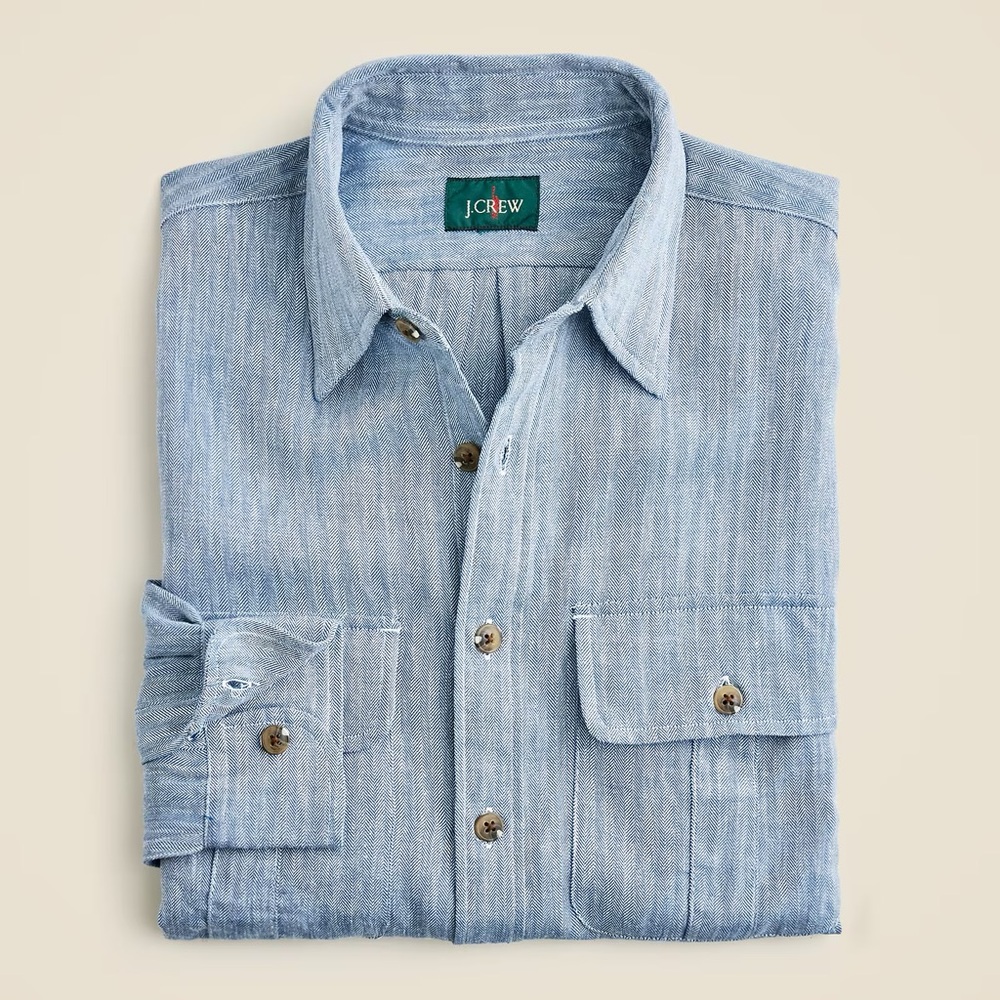 J. Crew Light Blue Casual Button-Down Shirt